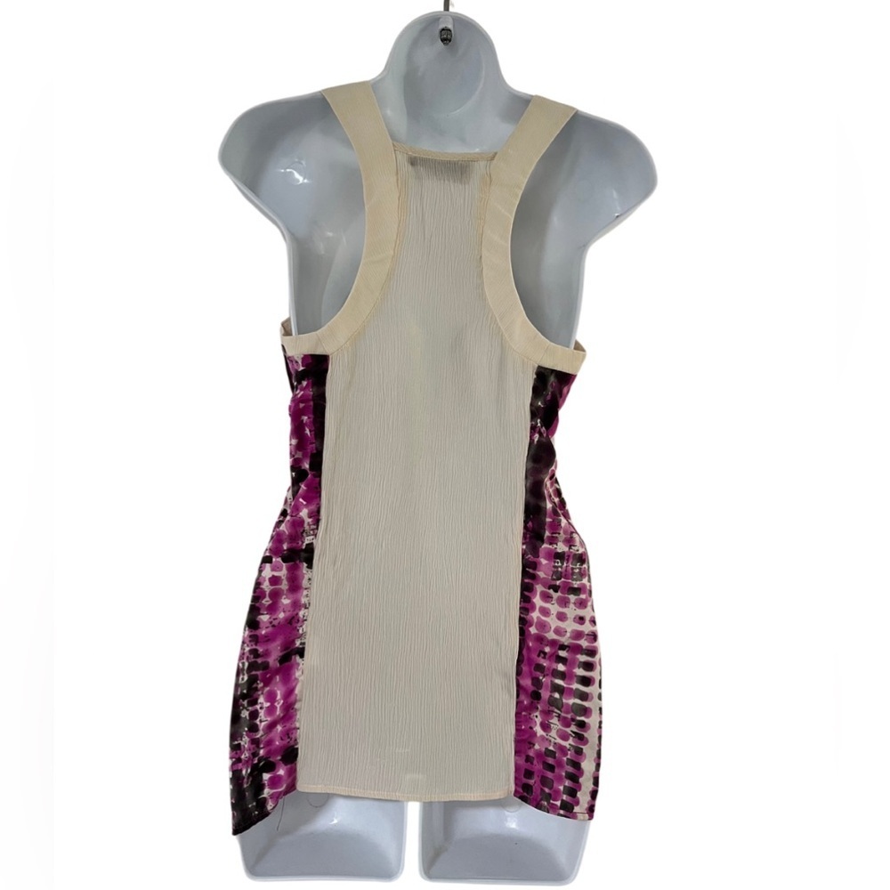 Karen Zambos Vintage Couture 100% Silk Ruched Sleeveless Top | Size 6 - Picture 4 of 6